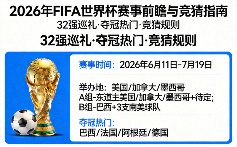 2026年FIFA世界杯赛事前瞻与竞猜指南新闻图片